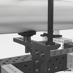 2 - 280649: 25mm Prism Extension (Burnished) - 28mm Welding Table Accessories by Siegmund - The Flattest, Most Reliable Welding Tables & Fixturing Accessories in the World