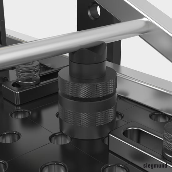 2 - 280649.2: 100mm Prism Extension (Burnished) - 28mm Welding Table Accessories by Siegmund - The Flattest, Most Reliable Welding Tables & Fixturing Accessories in the World