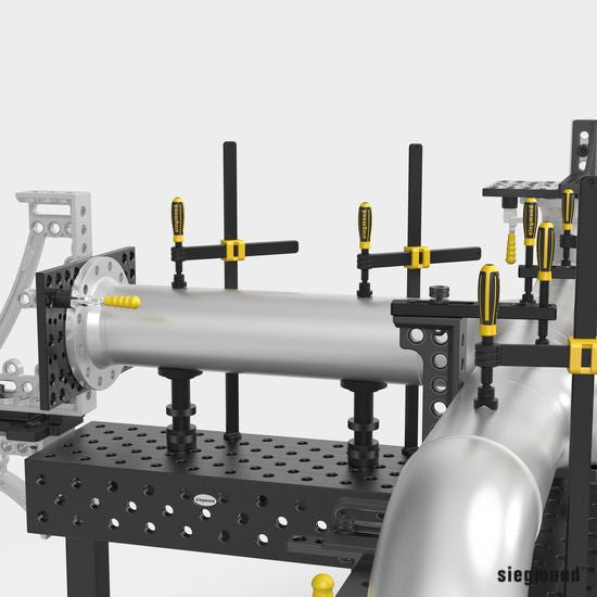 2 - 280650.PA: 40mm Ø Duo Prism (Polyamide) - 28mm Welding Table Accessories by Siegmund - The Flattest, Most Reliable Welding Tables & Fixturing Accessories in the World