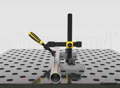 2 - 280663: 45° Adapter for 2 - 280610.N Screw Clamp (Burnished) - 28mm Welding Table Accessories by Siegmund - The Flattest, Most Reliable Welding Tables & Fixturing Accessories in the World