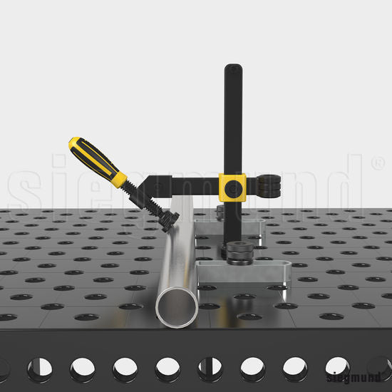 2 - 280663.1: 45° Adapter for 2 - 280612.N XL Screw Clamp (Burnished) - 28mm Welding Table Accessories by Siegmund - The Flattest, Most Reliable Welding Tables & Fixturing Accessories in the World