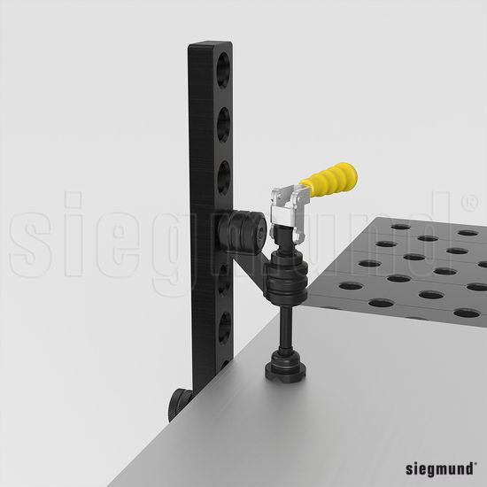 2 - 280773: 90° Angle Socket for Clamping Pipe - 28mm Welding Table Accessories by Siegmund - The Flattest, Most Reliable Welding Tables & Fixturing Accessories in the World