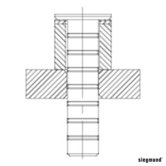 2 - 280821: 11 Piece Set of Supports (Burnished) - 28mm Welding Table Accessories by Siegmund - The Flattest, Most Reliable Welding Tables & Fixturing Accessories in the World