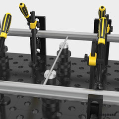 2 - 280822: 80mm Ø Screw Support (Burnished) - 28mm Welding Table Accessories by Siegmund - The Flattest, Most Reliable Welding Tables & Fixturing Accessories in the World