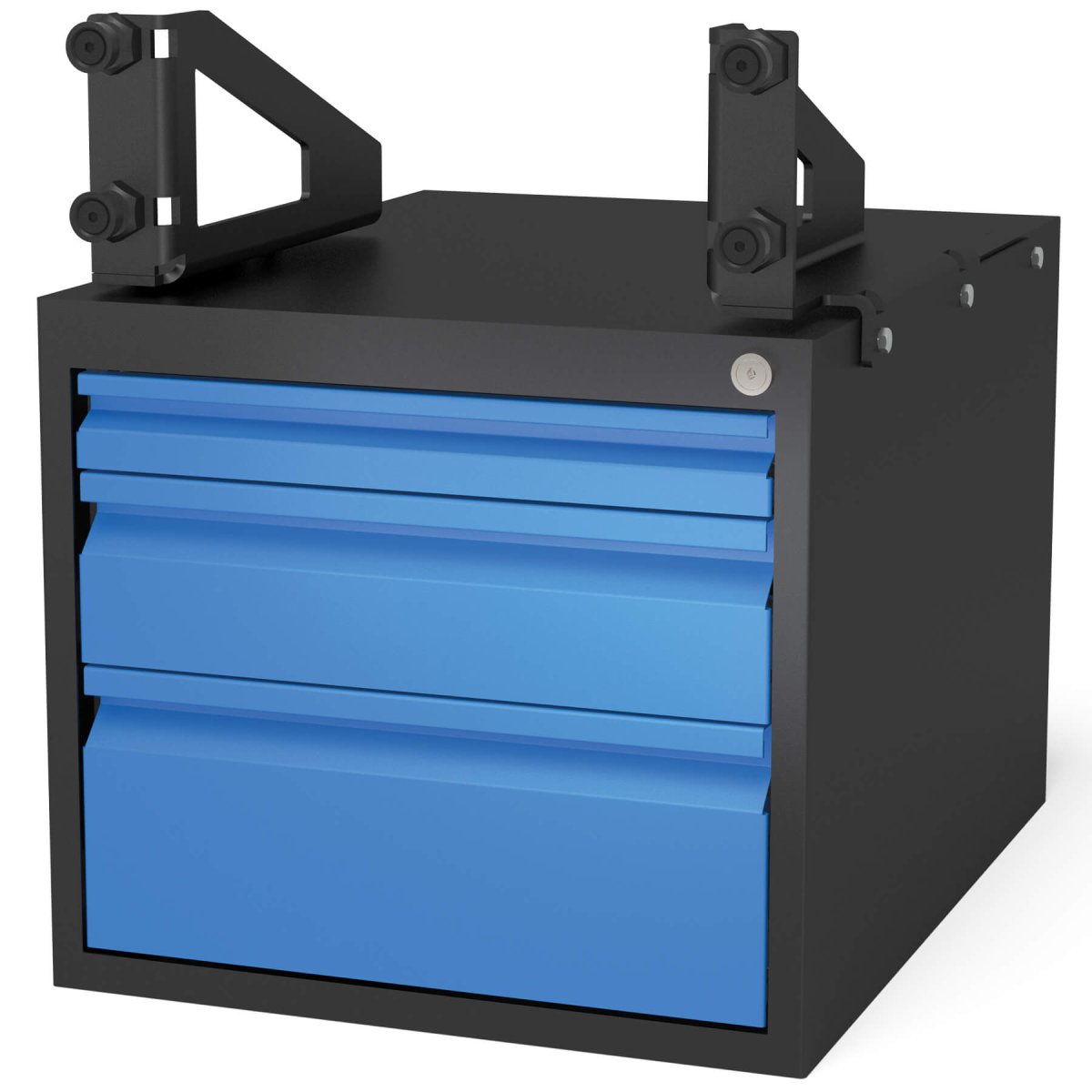 2 - 280990.2: Lockable 3 Drawer Sub Table Box Set for System 28 Welding Table - 16mm Welding Table Accessories by Siegmund - The Flattest, Most Reliable Welding Tables & Fixturing Accessories in the World