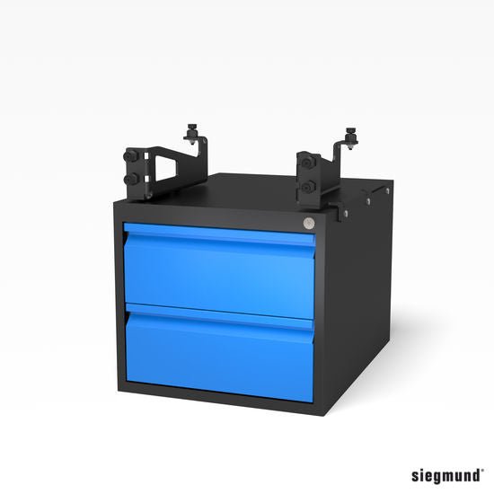 2 - 281990.1: Lockable 2 Drawer Sub Table Box Set for System 28 Basic Welding Tables - 16mm Welding Table Accessories by Siegmund - The Flattest, Most Reliable Welding Tables & Fixturing Accessories in the World