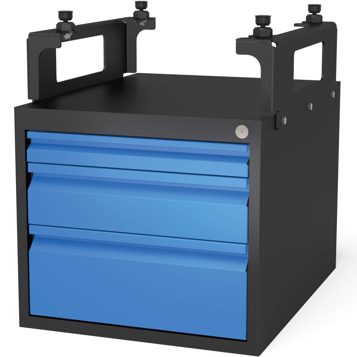 2 - 281990.2: Lockable 3 Drawer Sub Table Box Set for System 28 Basic Welding Table - 16mm Welding Table Accessories by Siegmund - The Flattest, Most Reliable Welding Tables & Fixturing Accessories in the World