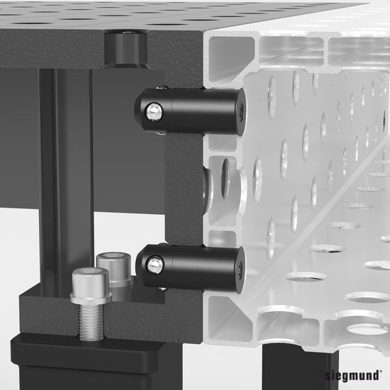 2 - AP280528: Flush Mount Bolt Without Double Slots (Burnished) - 28mm Welding Table Accessories by Siegmund - The Flattest, Most Reliable Welding Tables & Fixturing Accessories in the World