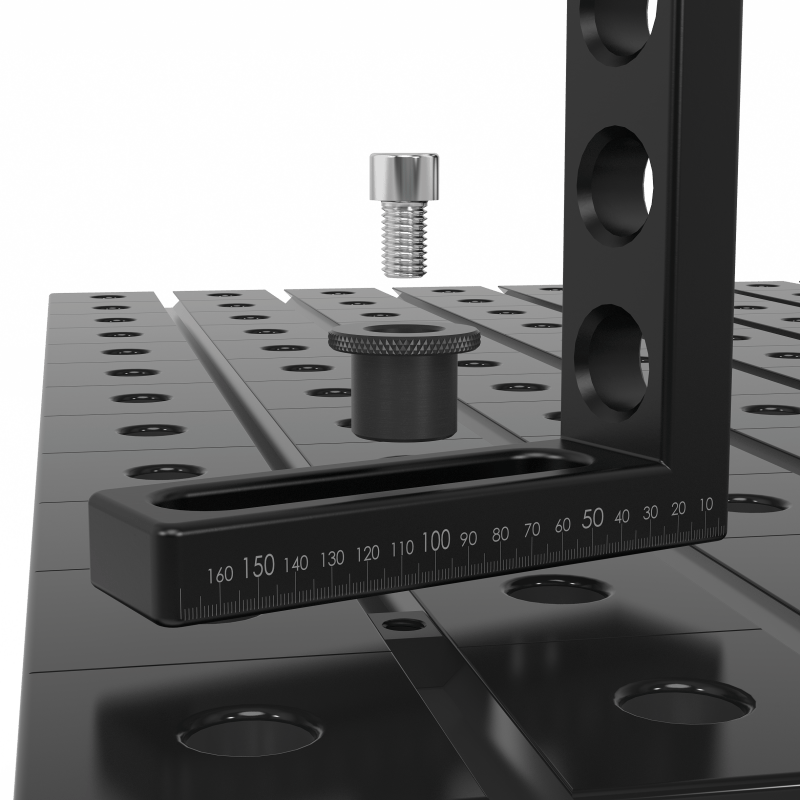 2 - HN280547.1: Standard Rotatable Hexagon Sliding Block (Nitrided) - 28mm Welding Table Accessories by Siegmund - The Flattest, Most Reliable Welding Tables & Fixturing Accessories in the World