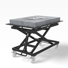 2 - HS160035.P: 1,500x1,000x100mm System 16 Heavy - Duty Mobile Lifting Table - System 16 Welding Tables by Siegmund - The Flattest, Most Reliable Welding Tables & Fixturing Accessories in the World