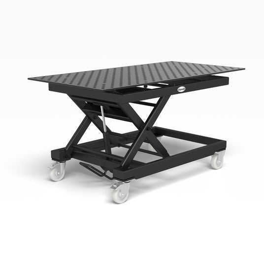 2 - HS804044.XD7: 2,000x1,000x15mm System 28 Heavy - Duty Mobile Lifting Table - System 28 Welding Tables by Siegmund - The Flattest, Most Reliable Welding Tables & Fixturing Accessories in the World