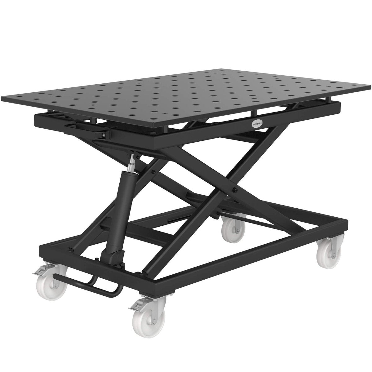 2 - HT224004.P: 1,200x800mm System 22 Mobile Lifting Welding Table - System 22 Welding Tables by Siegmund - The Flattest, Most Reliable Welding Tables & Fixturing Accessories in the World