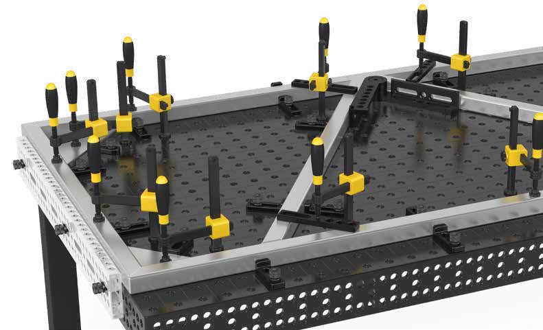 4 - 160025.X7D: Siegmund 1,200x800mm 8.7 Series System 16 Welding Table - System 16 Welding Tables by Siegmund - The Flattest, Most Reliable Welding Tables & Fixturing Accessories in the World