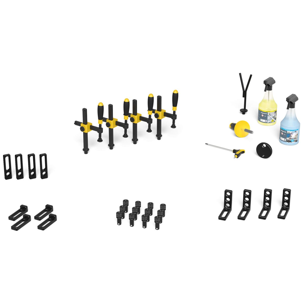 4 - 163100: Set 1, 28 Piece Accessory Kit for the System 16 Metric Series Welding Tables - 16mm Welding Table Accessories by Siegmund - The Flattest, Most Reliable Welding Tables & Fixturing Accessories in the World