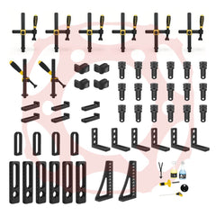 4 - 163200: Set 2, 54 Piece Accessory Kit for the System 16 Metric Series Welding Tables - 16mm Welding Table Accessories by Siegmund - The Flattest, Most Reliable Welding Tables & Fixturing Accessories in the World