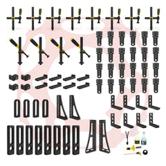 4 - 163300: Set 3, 72 Piece Accessory Kit for the System 16 Metric Series Welding Tables - 16mm Welding Table Accessories by Siegmund - The Flattest, Most Reliable Welding Tables & Fixturing Accessories in the World