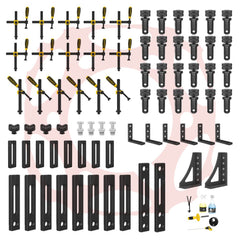 4 - 223300: Set 3, 74 Piece Accessory Kit for the System 22 Metric Series Welding Tables - 22mm Welding Table Accessories by Siegmund - The Flattest, Most Reliable Welding Tables & Fixturing Accessories in the World