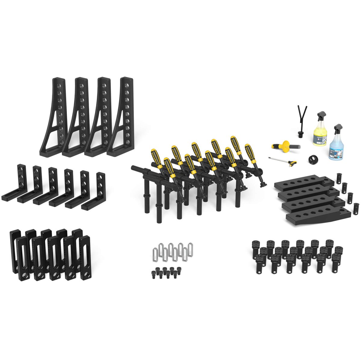 4 - 281400: Set 3: 70 Piece Accessory Kit for the System 28 Basic Series Welding Tables - 28mm Imperial Series Welding Table Accessories by Siegmund - The Flattest, Most Reliable Welding Tables & Fixturing Accessories in the World