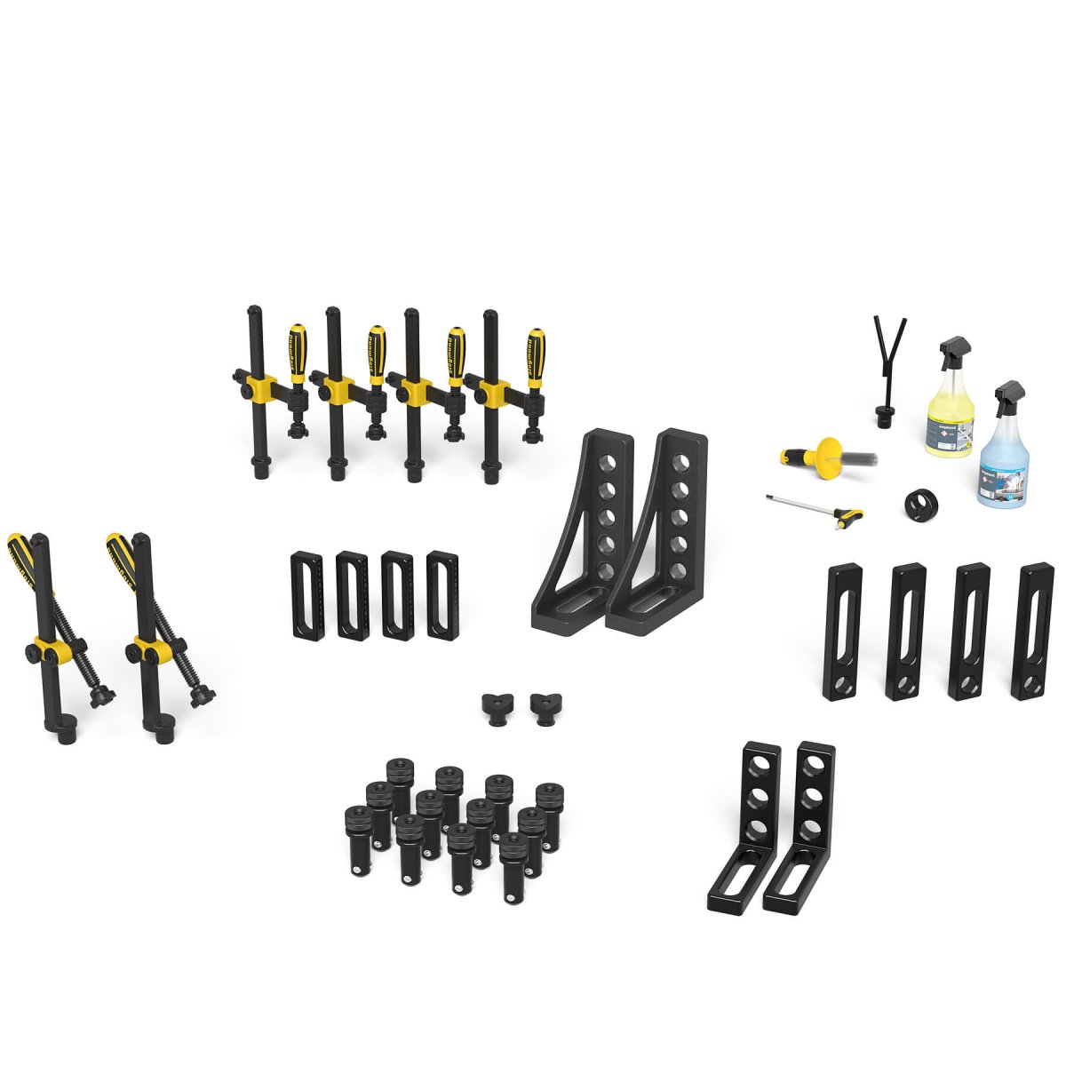 4 - 283100: Set 1, 32 Piece Accessory Kit for the System 28 Metric Series Welding Tables - 28mm Welding Table Accessories by Siegmund - The Flattest, Most Reliable Welding Tables & Fixturing Accessories in the World