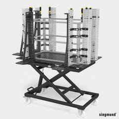 4 - AQ16014080.V: 800x100x100mm U - Shape Aluminum Profile - 16mm Welding Table Accessories by Siegmund - The Flattest, Most Reliable Welding Tables & Fixturing Accessories in the World