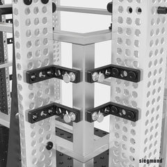 4 - AQ16014080.V: 800x100x100mm U - Shape Aluminum Profile - 16mm Welding Table Accessories by Siegmund - The Flattest, Most Reliable Welding Tables & Fixturing Accessories in the World