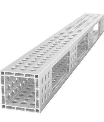 4 - AQ16014100.V: 1000x100x100mm U - Shape Aluminum Profile - 16mm Welding Table Accessories by Siegmund - The Flattest, Most Reliable Welding Tables & Fixturing Accessories in the World