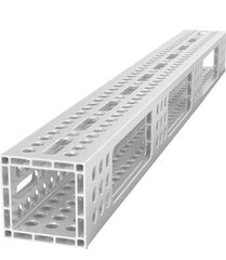 4 - AQ16014100.VL: 1000x100x100mm U - Shape Aluminum Profile With Elongated Hole - 16mm Welding Table Accessories by Siegmund - The Flattest, Most Reliable Welding Tables & Fixturing Accessories in the World