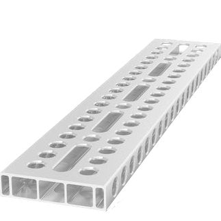 4 - AR16014050.VL: 500x100x24mm Aluminum Profile Bracket With Elongated Hole - 16mm Welding Table Accessories by Siegmund - The Flattest, Most Reliable Welding Tables & Fixturing Accessories in the World