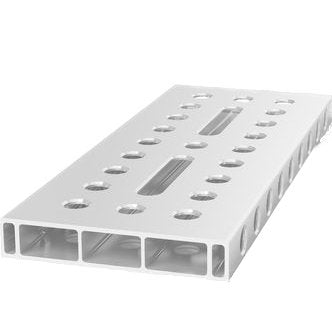 4 - AR22014050.VL: 500x200x24mm Aluminum Profile Bracket With Elongated Hole - 22mm Welding Table Accessories by Siegmund - The Flattest, Most Reliable Welding Tables & Fixturing Accessories in the World