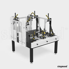 4 - AR28014050.V: 500x200x50mm Aluminum Profile Bracket - 28mm Welding Table Accessories by Siegmund - The Flattest, Most Reliable Welding Tables & Fixturing Accessories in the World