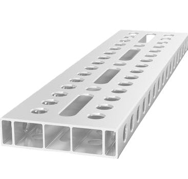 4 - AR28014080.VL: 800x200x50 Aluminum Profile Bracket With Elongated Hole - 28mm Welding Table Accessories by Siegmund - The Flattest, Most Reliable Welding Tables & Fixturing Accessories in the World