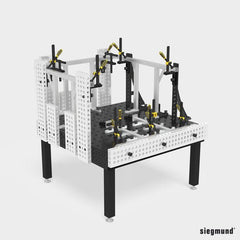 4 - AR28014100.V: 1,000x200x50 Aluminum Profile Bracket - 28mm Welding Table Accessories by Siegmund - The Flattest, Most Reliable Welding Tables & Fixturing Accessories in the World