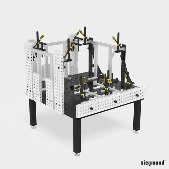 4 - AR28014150.V: 1500x200x50 Aluminum Profile Bracket - 28mm Welding Table Accessories by Siegmund - The Flattest, Most Reliable Welding Tables & Fixturing Accessories in the World