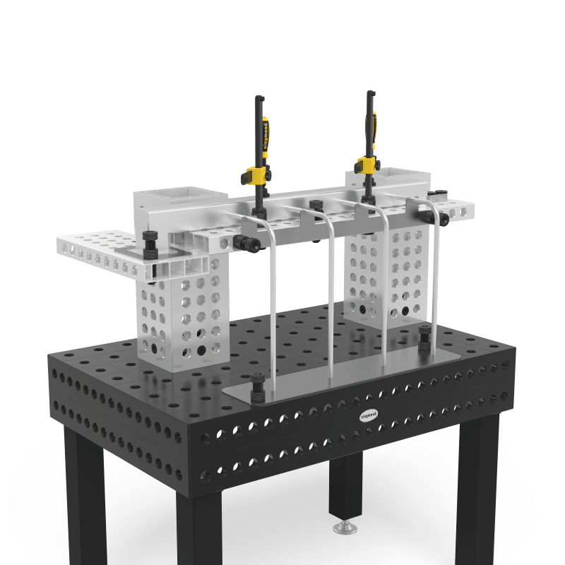 4 - AR28014150.V: 1500x200x50 Aluminum Profile Bracket - 28mm Welding Table Accessories by Siegmund - The Flattest, Most Reliable Welding Tables & Fixturing Accessories in the World