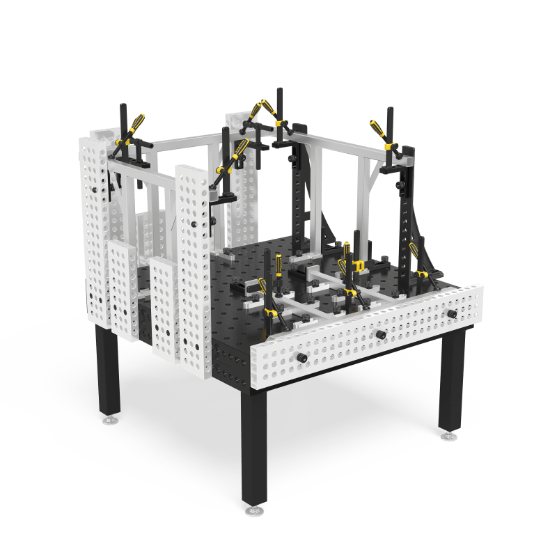 4 - AR28014200.V: 2000x200x50 Aluminum Profile Bracket - 28mm Welding Table Accessories by Siegmund - The Flattest, Most Reliable Welding Tables & Fixturing Accessories in the World