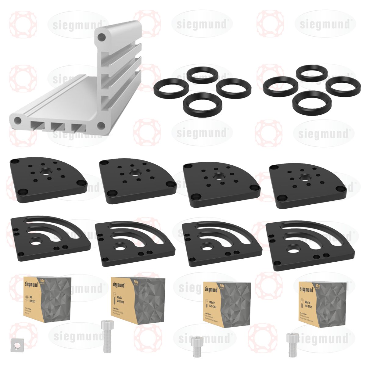 4 - CS280001: Starter Set 15 Piece Accessory Kit for the System 28 Metric Series Welding Tables - 28mm Welding Table Accessories by Siegmund - The Flattest, Most Reliable Welding Tables & Fixturing Accessories in the World