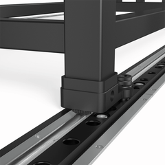 USRSR120.P: 10' Foundation Rail with Round Rail for the System 28 Imperial (Inch) Series Rail System (Plasma Nitrided)