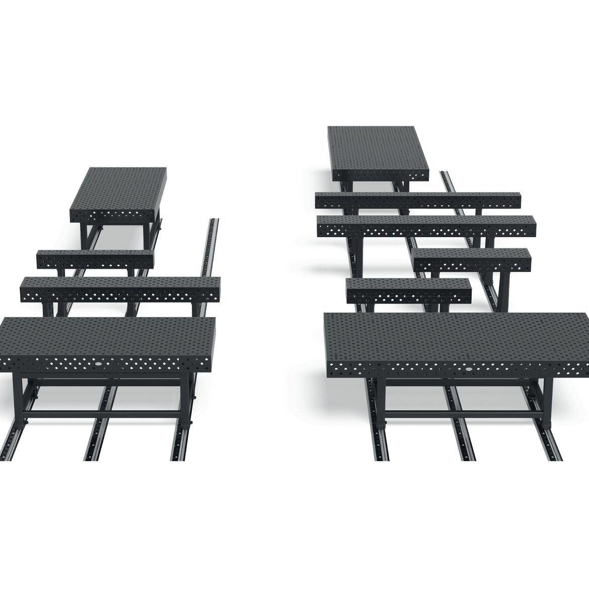 USRSR120.P: 10' Foundation Rail with Round Rail for the System 28 Imperial (Inch) Series Rail System (Plasma Nitrided)