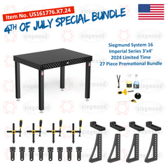 US161776.X7.24: System 16 3'x4' (36"x48") Imperial 8.7 Series (Inch) Welding Table 27 Piece Bundle (JULY 4TH, 2024 SPECIAL PROMOTION)