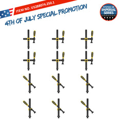 US288074.250.1: 12 Piece Accessory Set of Professional Screw Clamps for the System 28 Imperial Series Welding Tables (JULY 4TH, 2026 SPECIAL PROMOTION)