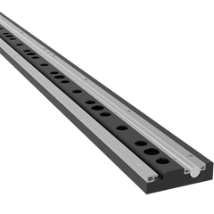 USRSR120.P: 10' Foundation Rail with Round Rail for the System 28 Imperial (Inch) Series Rail System (Plasma Nitrided)