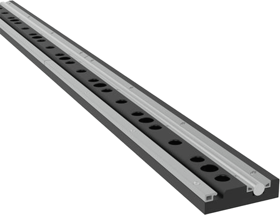 USRSR60.P: 5' Foundation Rail with Round Rail for the System 28 Imperial (Inch) Series Rail System (Plasma Nitrided)