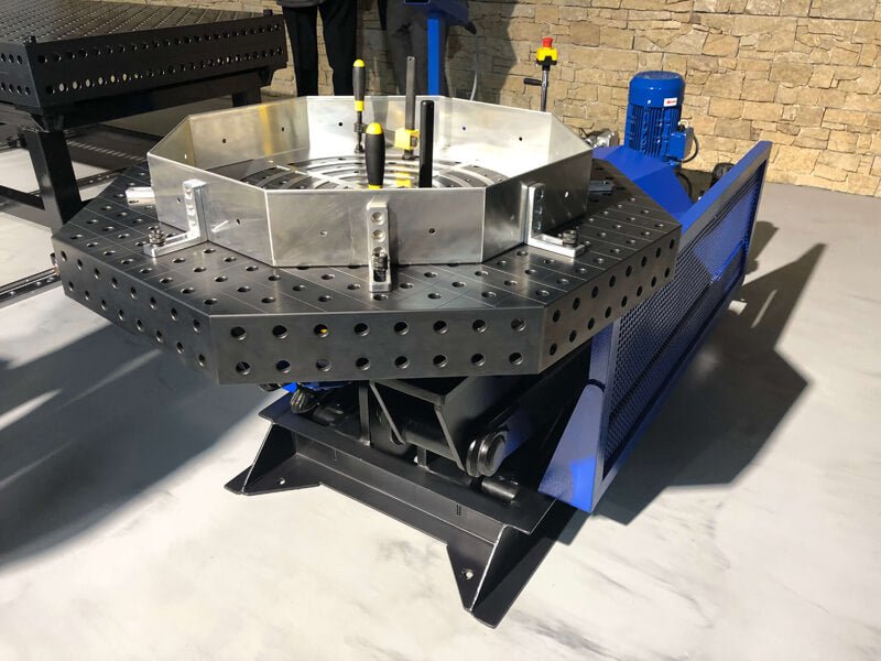 System 16 1,000x12mm (39.3"x0.47") Siegmund Octagonal Welding Table with Plasma Nitration (Item No. 2 - 951000.P) - System 16 Welding Tables by Siegmund - The Flattest, Most Reliable Welding Tables & Fixturing Accessories in the World