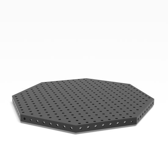 System 16 1,000x50mm (39"x1.9") Siegmund Octagonal Welding Table with Plasma Nitration (Item No. 2 - 921016.1.P) - System 16 Welding Tables by Siegmund - The Flattest, Most Reliable Welding Tables & Fixturing Accessories in the World