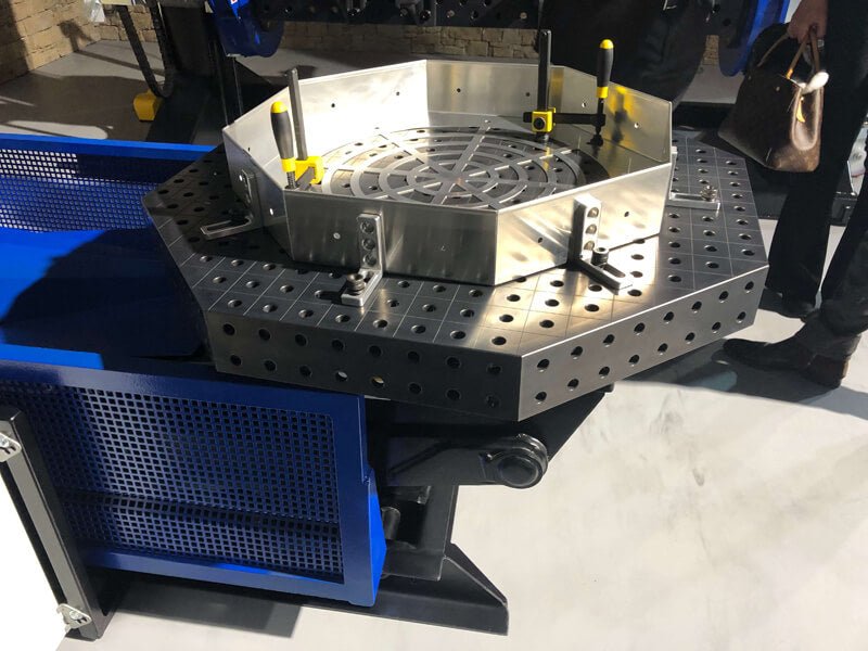 System 16 1,200x12mm (47.2"x0.47") Siegmund Octagonal Welding Table with Plasma Nitration (Item No. 2 - 951200.P) - System 16 Welding Tables by Siegmund - The Flattest, Most Reliable Welding Tables & Fixturing Accessories in the World