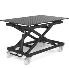 System 16 Mobile Lifting Welding Table 1200x800mm (47"x31") (Item No. 2 - HT164004.X7) - System 16 Welding Tables by Siegmund - The Flattest, Most Reliable Welding Tables & Fixturing Accessories in the World