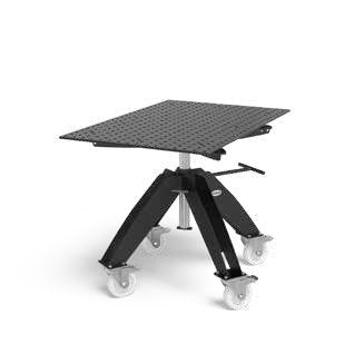 System 16 Mobile Rotating Welding Table 1200x800mm (47"x31") (Item No. 2 - DM164004.X7) - System 16 Welding Tables by Siegmund - The Flattest, Most Reliable Welding Tables & Fixturing Accessories in the World