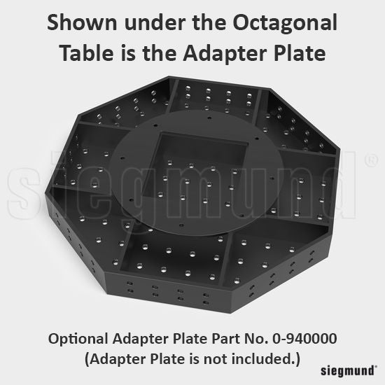 System 22 1,000x150mm (39.3"x5.9") Siegmund Octagonal Welding Table with Plasma Nitration (Item No. 2 - 921022.P) - System 22 Welding Tables by Siegmund - The Flattest, Most Reliable Welding Tables & Fixturing Accessories in the World