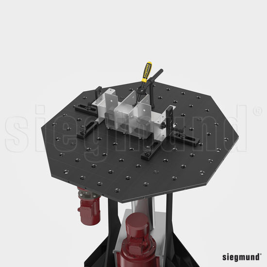 System 22 1,200x18mm (47.2"x0.7") Siegmund Octagonal Welding Table with Plasma Nitration (Item No. 2 - 931200.P) - System 22 Welding Tables by Siegmund - The Flattest, Most Reliable Welding Tables & Fixturing Accessories in the World