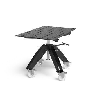 System 28 Mobile Rotating Welding Table 1200x800mm (47"x31") (Item No. 2 - DM804004.X7) - System 28 Welding Tables by Siegmund - The Flattest, Most Reliable Welding Tables & Fixturing Accessories in the World